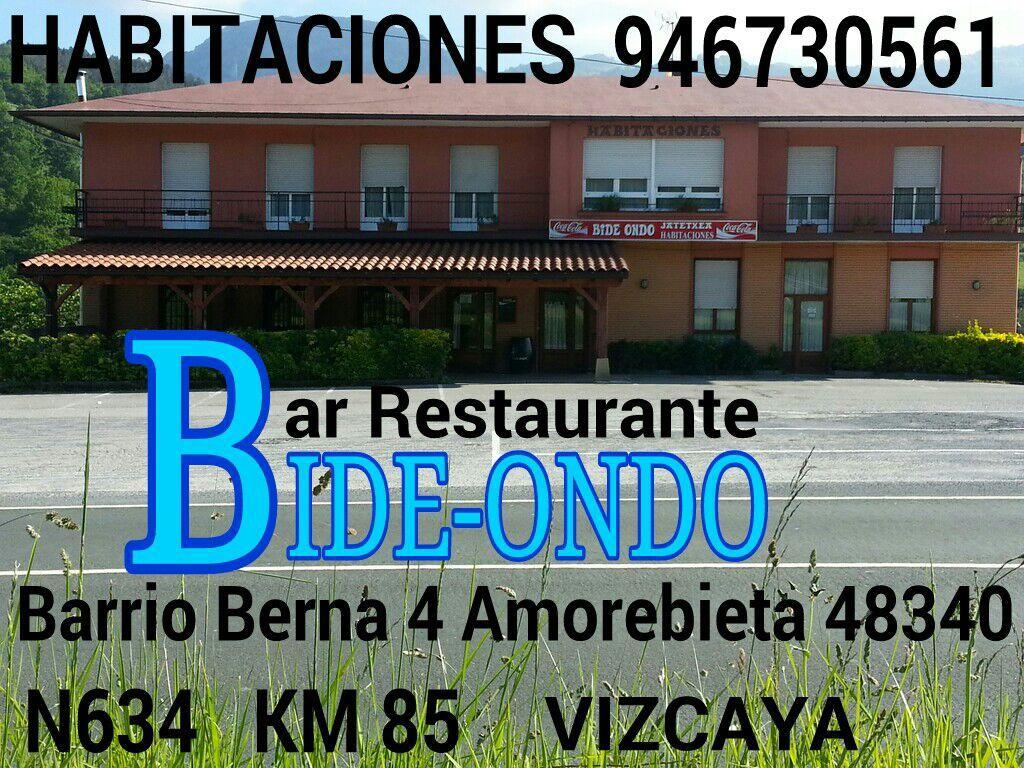 Pensión Bide-Ondo Amorebieta - Etxano Exterior foto